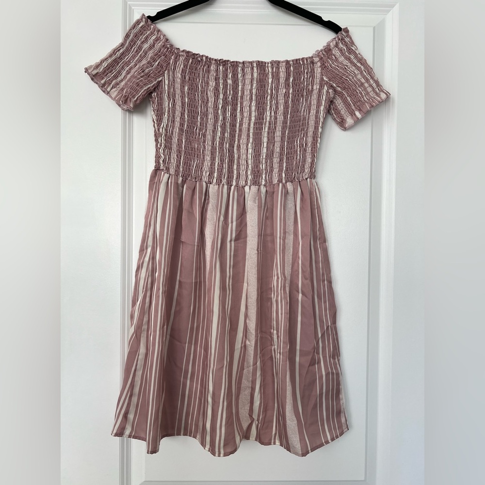 Show Me Your Mumu Pink and White Dolly Smocked Dress - Picture 7 of 16